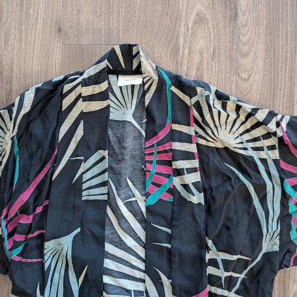 Maeve Anthropologie Kira Botanical Long Kimono Cover-up Jacket (Size XS/S) - Picture 4 of 9